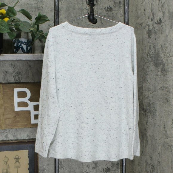 NWT Embellished Reindeer Christmas Sweater 1X Gray - Picture 3 of 4